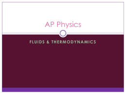 Fluids and Thermo Notes - Effingham County Schools