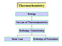 (Thermochemistry-Chapter 5) - Fall 2015