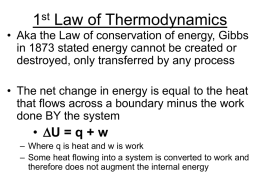Lecture 5 - Thermodynamics II