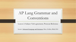 Grammar and Conventions #2
