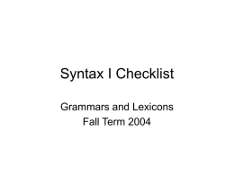 syntax-1-checklist
