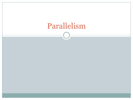 Parallelism standard - Livaudais English Classroom