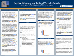 Subjects with Broca`s Aphasia