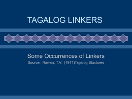 TAGALOG LINKERS