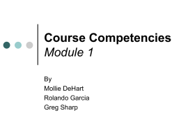 Course Competencies - Miami Dade College