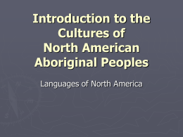 Introduction to the Cultures of North American Aboriginal
