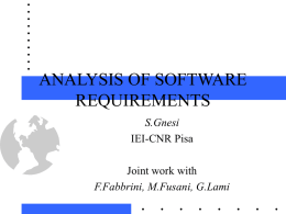 QUALITY EVALUATION OF SOFTWARE REQUIREMENTS …