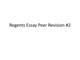 Sr. Paper Peer Revision #2
