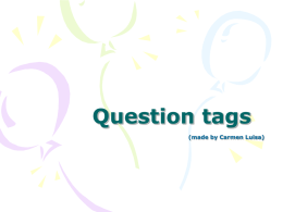 Question tags
