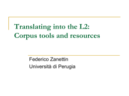Corpora and Translation for Language Learners