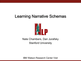 Unsupervised Learning of Narratives - Researcher