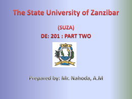 PREPOSITIONAL PHRASE - State University of Zanzibar