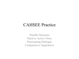CAHSEE Practice