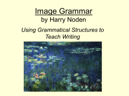 Image Grammar by Harry Noden