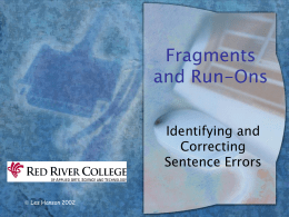 Fragments - Red River College