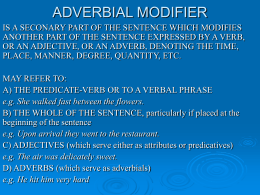 ADVERBIAL MODIFIER - qls