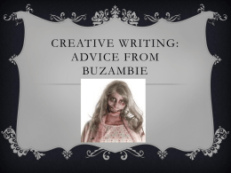 Creative Writing Advice from Kemp