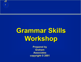 The Writing Skills Workshop -