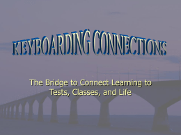 KEYBOARDING CONNECTIONS - Arkansas Business Education