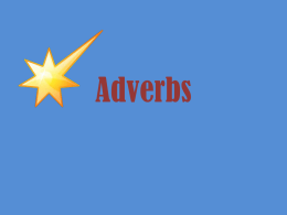 Adverbs - RC Schools