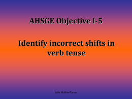 AHSGE Objective I-5