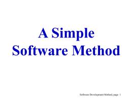 A Simple Software Methos + Iconics