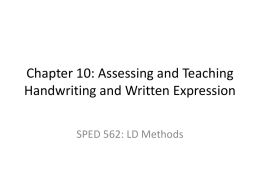 Chapter 8: Teaching Reading