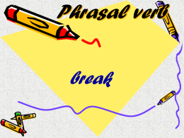 Phrasal verb