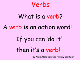 Verbs and Adverbs - Primary Resources