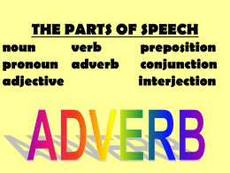 adverbs answering - Mulvane School District USD 263