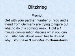 You have 3 minutes to Brainstorm!