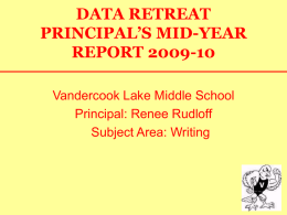 data retreat principal`s mid-year report
