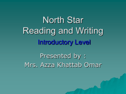 North Star Reading and Writing Introductory Level