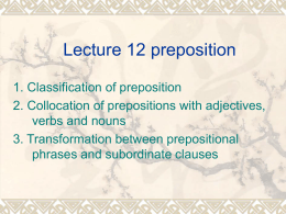 What is a preposition?