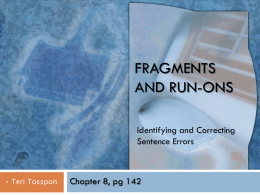 Fragments - ttosspon