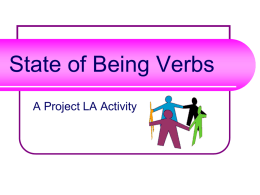 Verbs - Tech Coach Corner