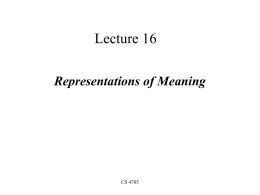 Lecture - Columbia University