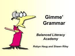 BL Academy - Grammar