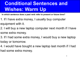 Conditional Sentences and Wishes ()
