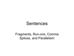 Sentence - blogGarrett