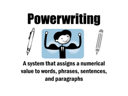 Powerwriting!