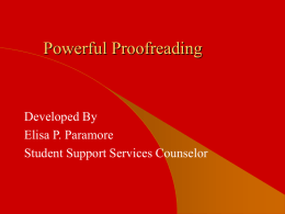 Powerful Proofreading - Business Communication Network
