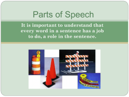 Parts of Speech - Cloudfront.net