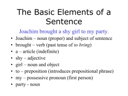 My grammar PowerPoint slides.