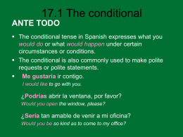 17.1 The conditional