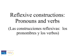 Reflexive constructions