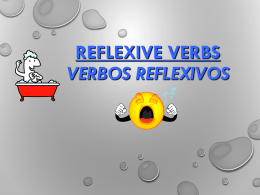 Reflexive Verbs Verbos Reflexivos