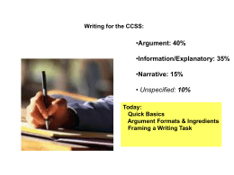 One format for writing a strong paragraph of