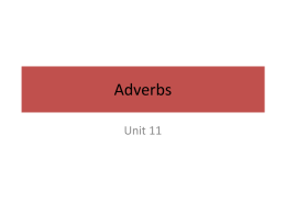Adverbs - TeacherWeb