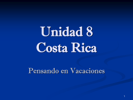 Unidad 8 Costa Rica